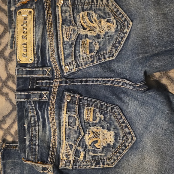 Rock Revival Sapphire Women's Light Blue Boot Cut Jeans 23 31" Inseam - Picture 3 of 7